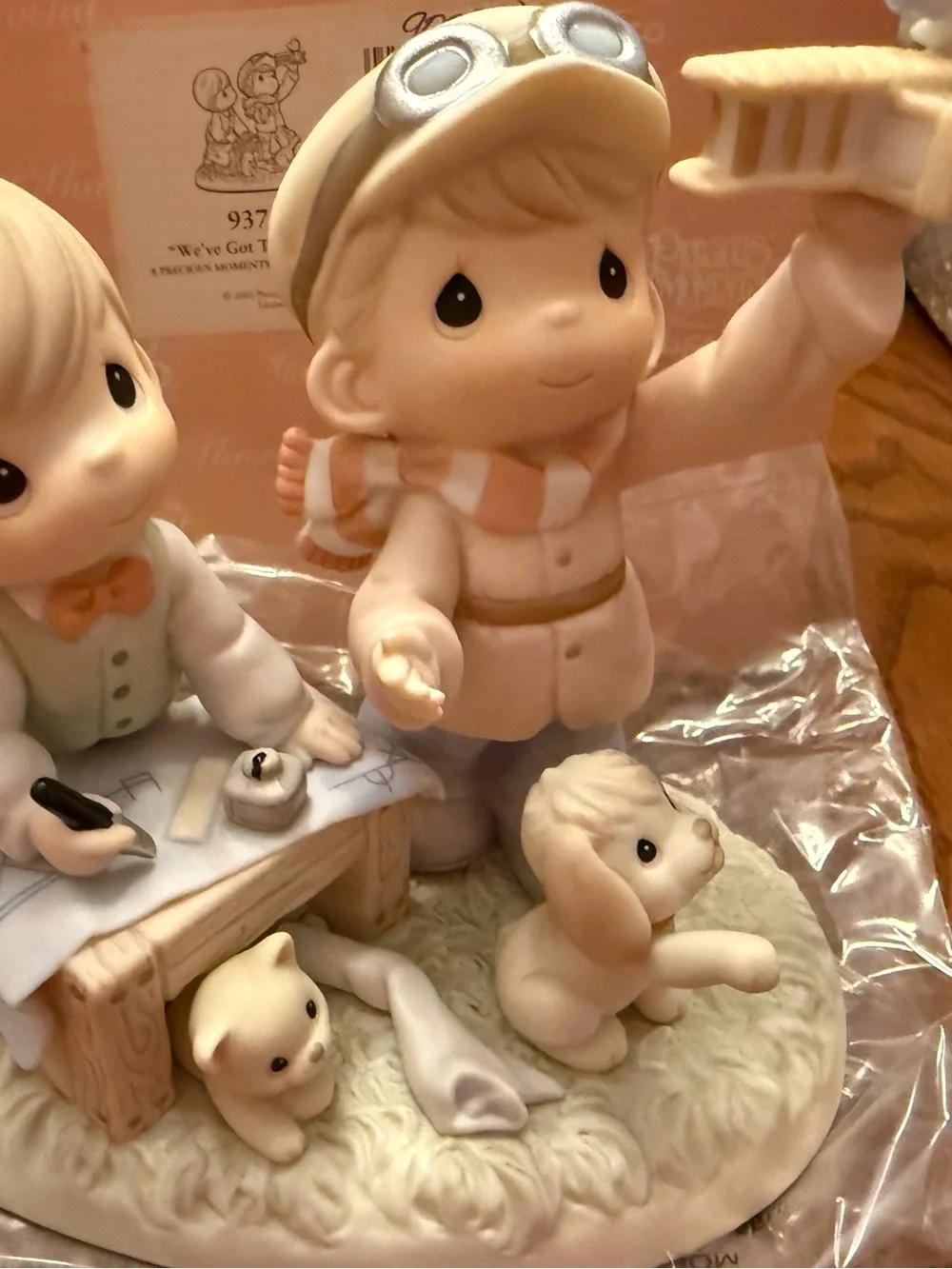 Precious Moments Figurine in Cream, Pink and Tan 937282